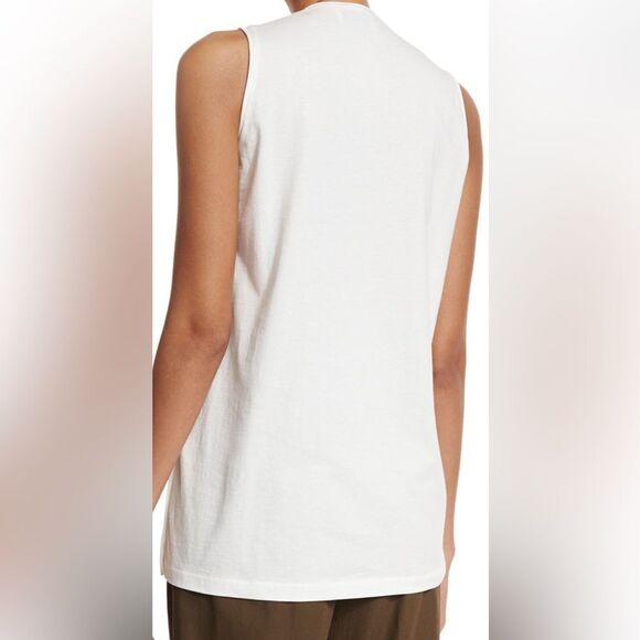 3-1 Phillip Lim Bohemian Sleeveless Lace-Front Top, White S - Picture 2 of 10